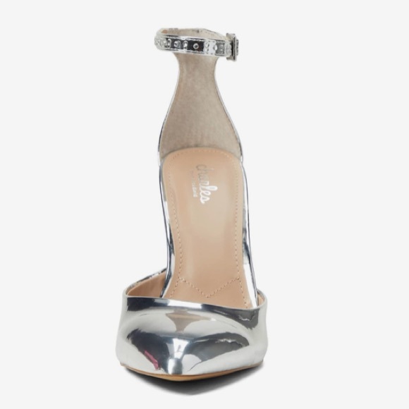 Charles by Charles David Silver Ankle Strap Pump - Picture 4 of 5